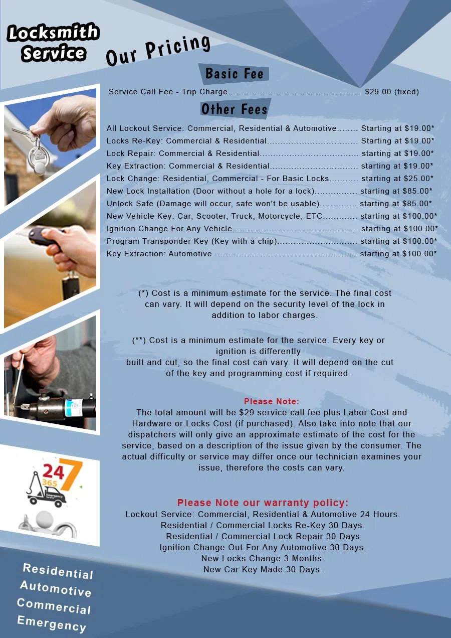 Montgomery Village Locksmith Store Montgomery Village, MD 301-969-3111 - Pricelist-12